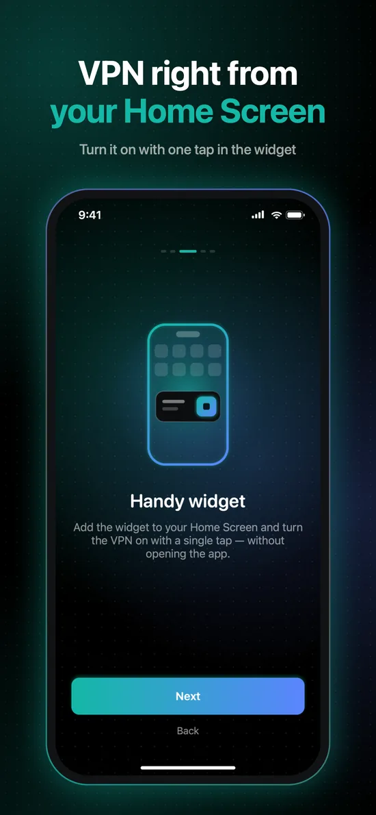 Use the Home Screen widget
